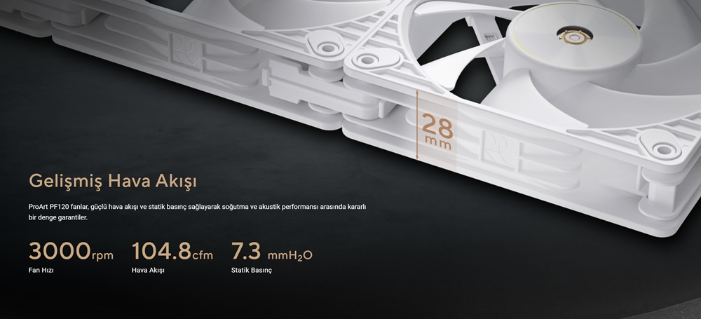 PROART PF120 FAN - SİYAH PROART PF120 FAN - SİYAH