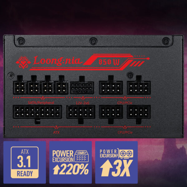 MSI A850GLS MLG EDITION 850W Güç Kaynağı H3