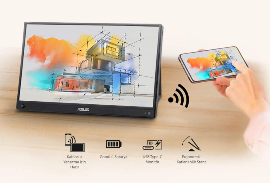 ASUS ZenScreen GO MB16AWP ASUS ZenScreen GO MB16AWP Monitör yh4