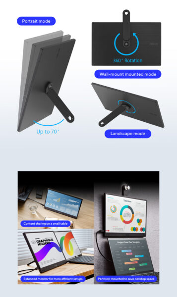 ZenScreen MB166CR ASUS ZenScreen MB166CR Monitör yh6