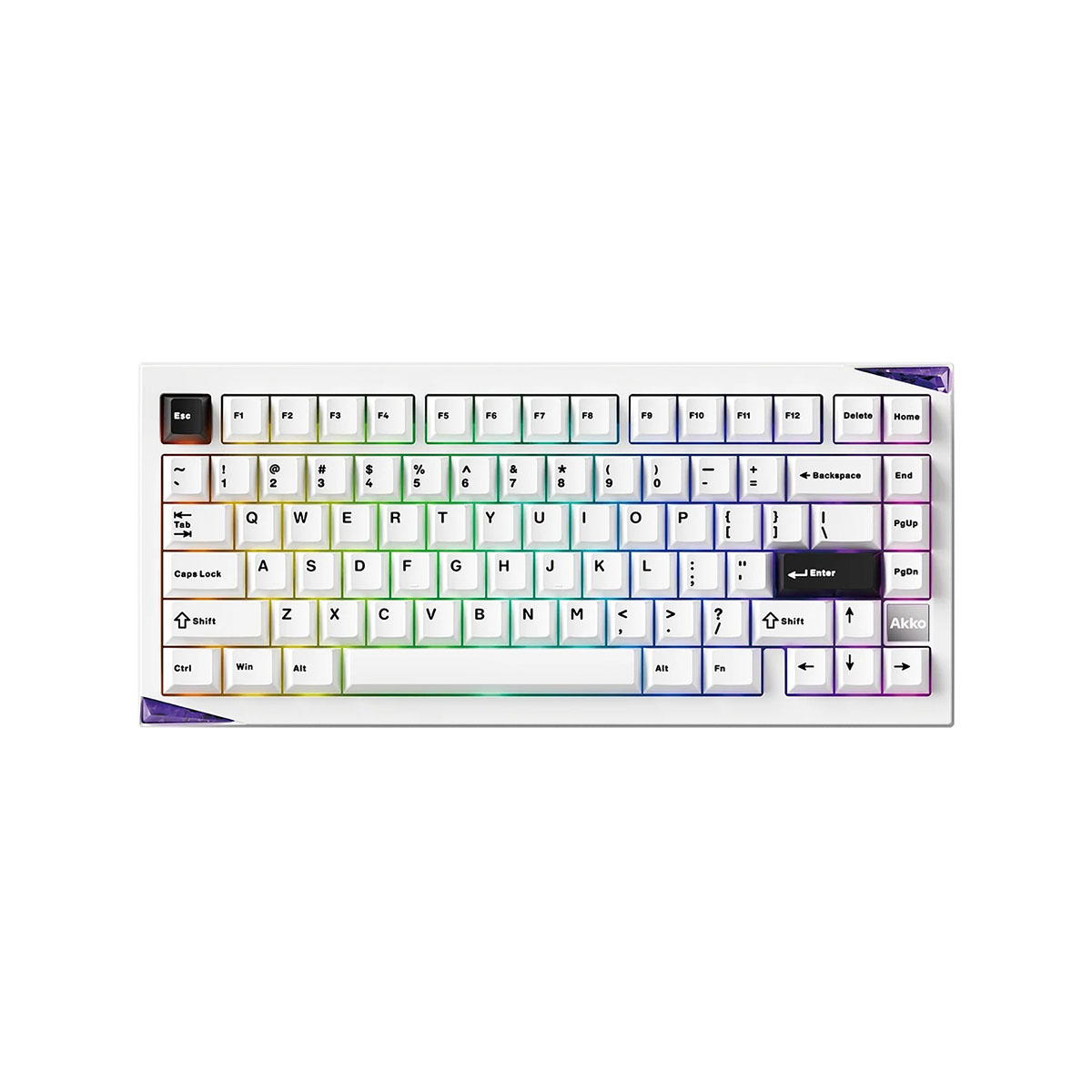 Akko Mineral 01 Via Stellar Rose Switch Hotswap Rgb Kablosuz İngilizce Gaming Klavye 1
