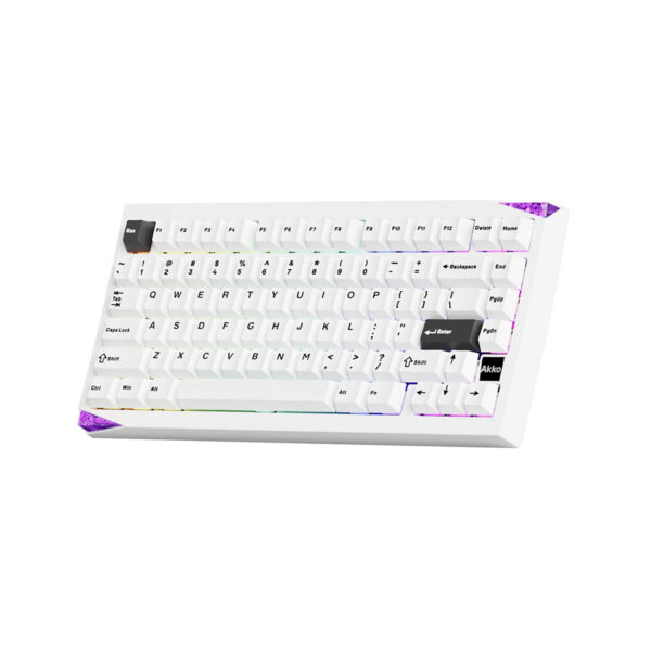 Akko Mineral 01 Via Stellar Rose Switch Hotswap Rgb Kablosuz İngilizce Gaming Klavye 3