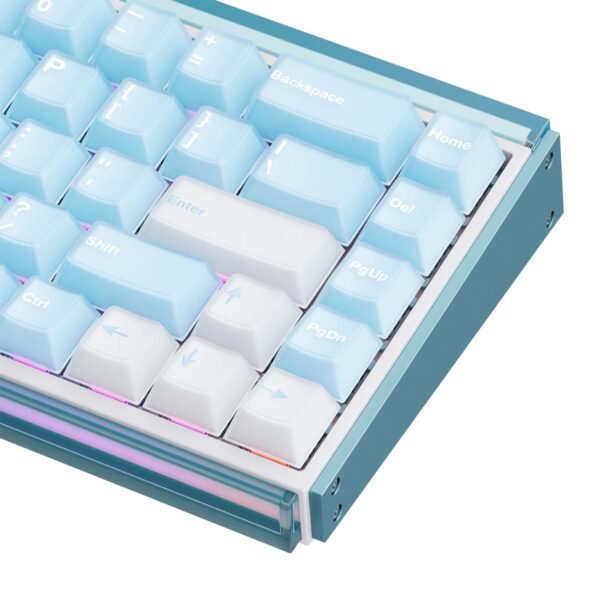 Akko Ray68 He Blue White Astroaim Magnetic Switch 8k Hz Hall Effect Hotswap Argb Kablosuz İngilizce Mekanik Gaming Klavye 6