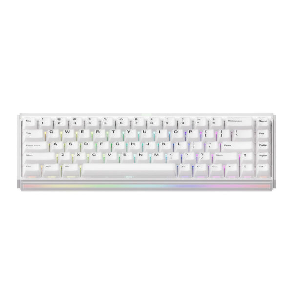 Akko Ray68 He White Astroaim Magnetic Switch 8k Hz Hall Effect Hotswap Argb Kablosuz İngilizce Mekanik Gaming Klavye2