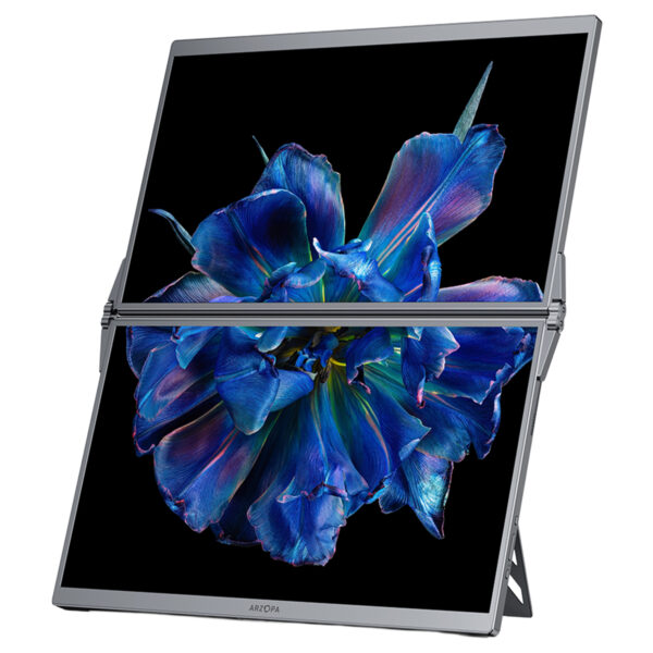 Arzopa E1 Dual Screen Cift Ekran 15 6 Inc 60hz Full Hd Ips Type C Tasinabilir Monitor Y2