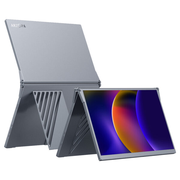 Arzopa E1 Dual Screen Cift Ekran 15 6 Inc 60hz Full Hd Ips Type C Tasinabilir Monitor Y5