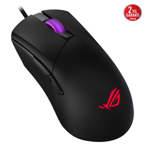 ROG GLADIUS III Core RGB kablolu oyun faresi, yüksek hassasiyet ve RGB aydınlatma özellikleriyle profesyonel oyuncular için tasarlanmıştır.