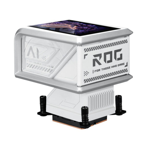 Yüksek performanslı ASUS ROG Ryuo IV 360 ARGB Beyaz İşlemci Sıvı Soğutucu, Intel ve AMD uyumlu, şık beyaz tasarımıyla bilgisayar sisteminizi serin tutar.