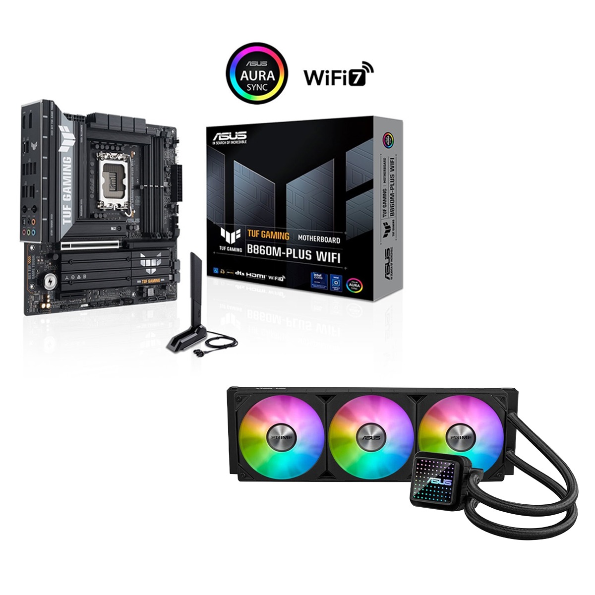 Asus Tuf Gaming B860m Plus Wifi Anakart + Asus Prime Lc 360 Argb Sıvı Soğutucu 1