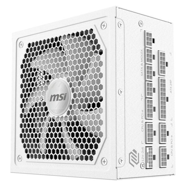 Msi Mag A1000gl Pcie5 White 1000w 80+ Gold Full Modüler 135mm Fanlı Güç Kaynağı 6