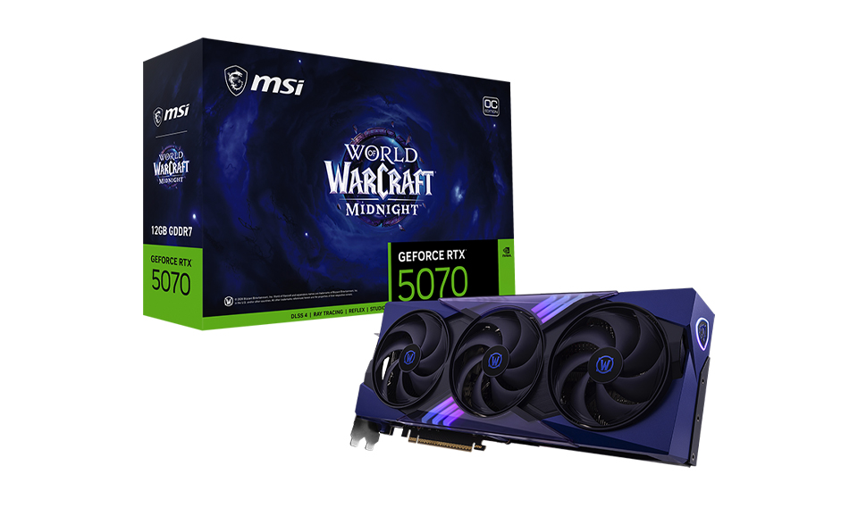 Msi Ve Blizzarddan Sinirli Uretim Geforce Rtx 5070 World Of Warcraft Midnight Ekran Karti 2