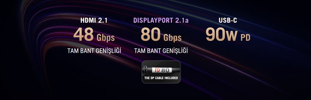 PG34WCDN ASUS ROG Swift OLED PG34WCDN 34 inç 360Hz 0.03ms UWQHD Kavisli Gaming Monitör ile ilgili yüksek kaliteli görsel.