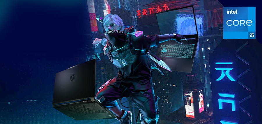 MSI CYBORG 15 A13VE-2270XTRNN Intel Core i5-13420H GeForce RTX 4050 6GB 16GB DDR5 1TB SSD 15.6 inç Full HD 144Hz IPS-Level FreeDos Gaming Laptop H2