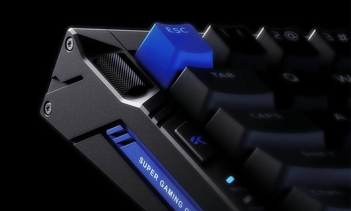 MCHOSE Ace 68 Turbo Esports beyaz renkli, RGB aydınlatmalı, hotswap mekanik oyun klavyesi, 16K Hz Hall Effect anahtarlar ve manyetik Switch GT ile yüksek performans sağlar.