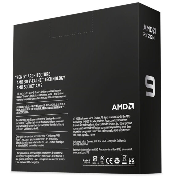 Amd Ryzen 9 9950x3d2 Dual Edition 5.6ghz 16 Çekirdek 192mb Önbellek Am5 4nm İşlemci 5