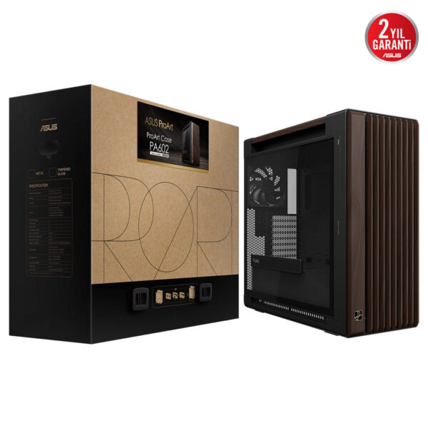Asus Proart Pa602 Wood Edition Temperli Cam Usb 3.2 Mid Tower E Atx Kasa 2