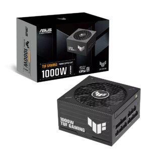 ASUS TUF GAMING 1000W 80+ Platinum güç kaynağı, yüksek performans ve dayanıklılık sunar. Oyun ve yüksek performanslı sistemler için ideal, enerji verimli ve güvenilir güç kaynağı.