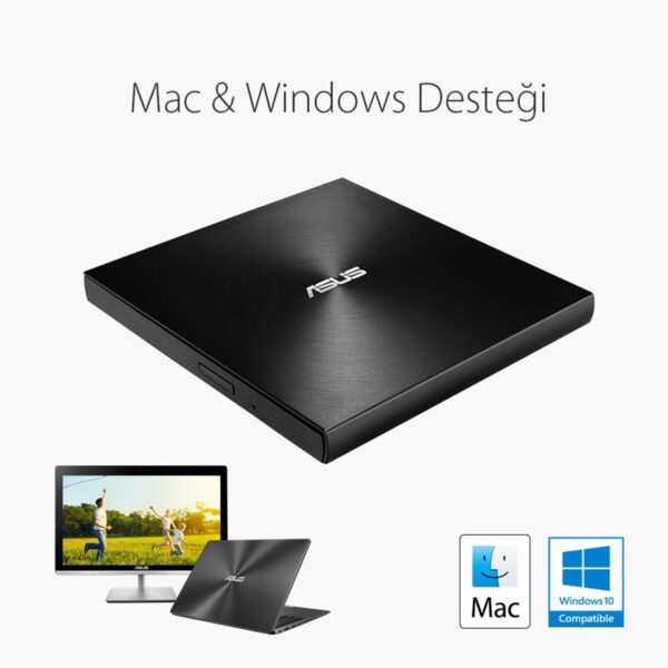 Asus Zendrive U9m Sdrw 08u9m U Black M Disc Destekli Harici Ultra Ince Dvd Yazici 6