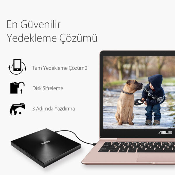 Asus Zendrive U9m Sdrw 08u9m U Black M Disc Destekli Harici Ultra Ince Dvd Yazici 8