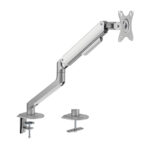 Brateck 17-32 inç uyumlu amortisörlü monitör kolu, ergonomik ve ayarlanabilir tasarımıyla bilgisayar monitörünüzü rahatlıkla konumlandırmanızı sağlar.