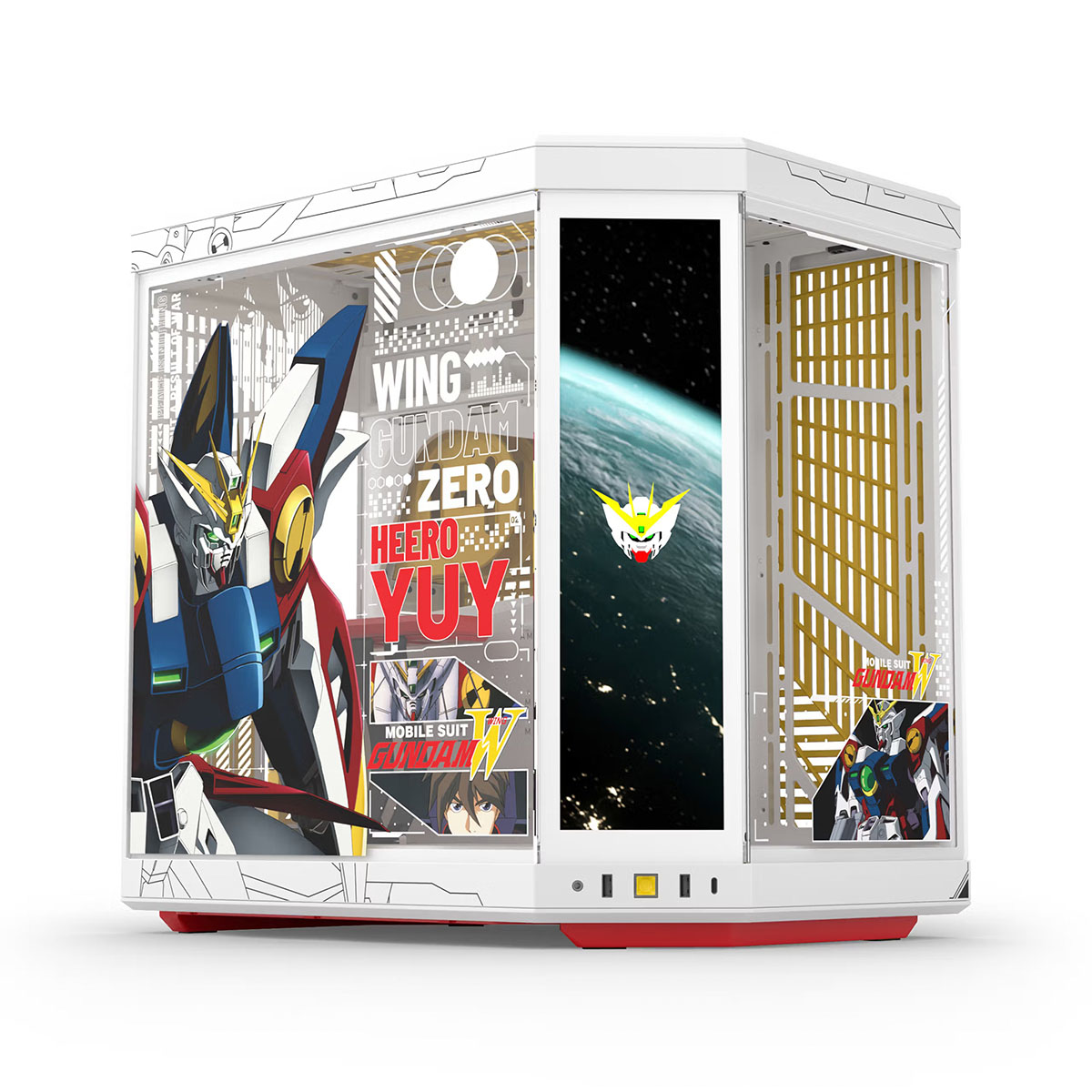 Hyte Y70 Touch Gundam Wing Temperli Cam Usb 3.2 E Atx Dual Chamber Mid Tower Dokunmatik Ekranlı Gaming Kasa (cs Hyte Y70tti Gwing) 1