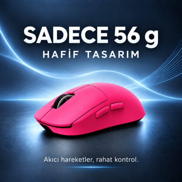 Mchose A5 V3 Berry Red 8k Hz Kablosuz Gaming Mouse (hw A5v3 1) 4