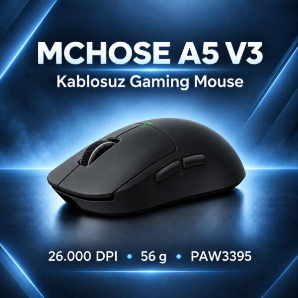 Mchose A5 V3 Black 8k Hz Kablosuz Gaming Mouse (hw A5v3 4) 3