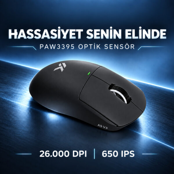 Mchose A5 V3 Black 8k Hz Kablosuz Gaming Mouse (hw A5v3 4) 4