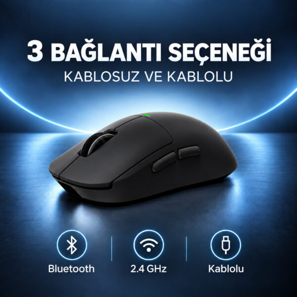 Mchose A5 V3 Black 8k Hz Kablosuz Gaming Mouse (hw A5v3 4) 6