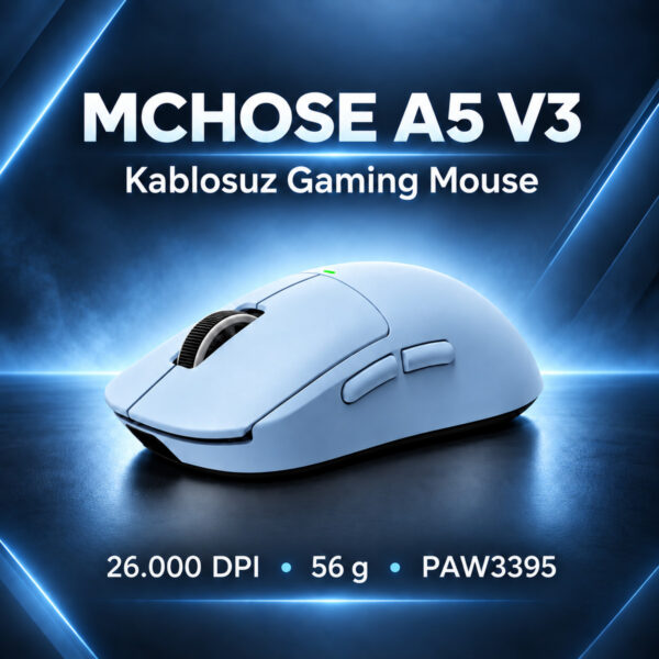 Mchose A5 V3 Blue 8k Hz Kablosuz Gaming Mouse (hw A5v3 3) 3