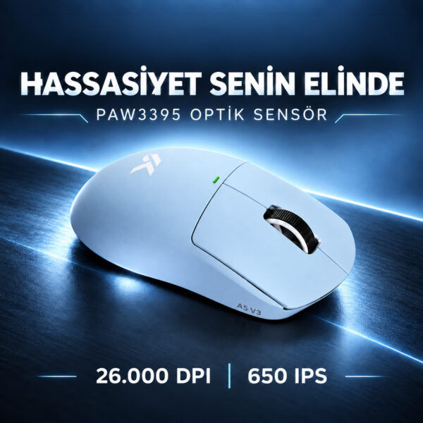 Mchose A5 V3 Blue 8k Hz Kablosuz Gaming Mouse (hw A5v3 3) 4