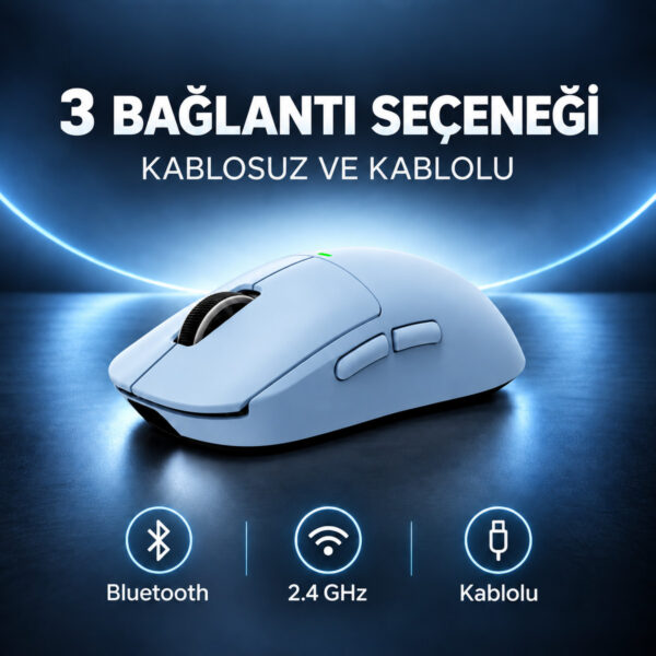 Mchose A5 V3 Blue 8k Hz Kablosuz Gaming Mouse (hw A5v3 3) 6