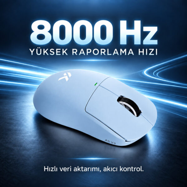 Mchose A5 V3 Blue 8k Hz Kablosuz Gaming Mouse (hw A5v3 3) 7