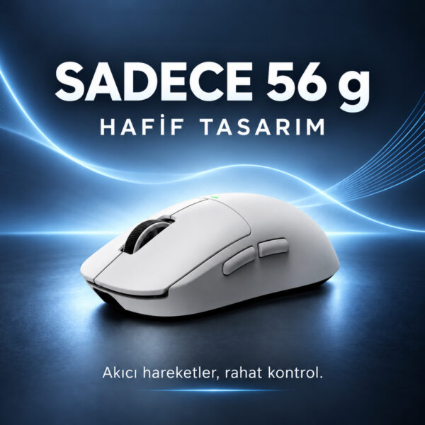 Mchose A5 V3 White 8k Hz Kablosuz Gaming Mouse (hw A5v3 2) 4
