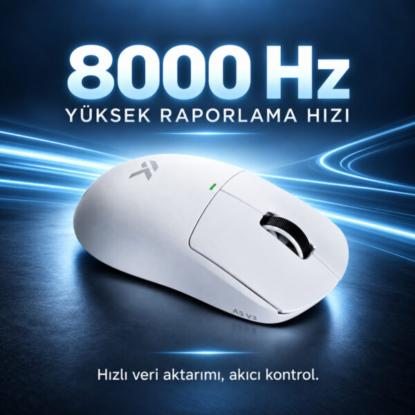 Mchose A5 V3 White 8k Hz Kablosuz Gaming Mouse (hw A5v3 2) 5