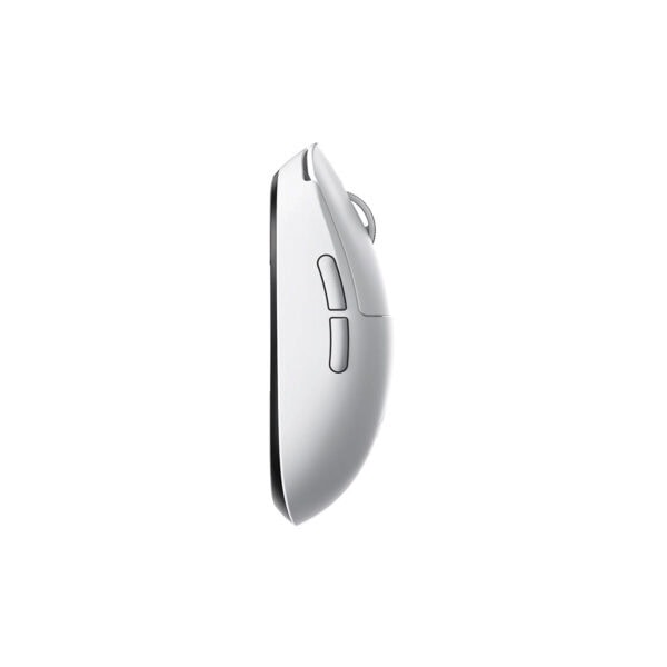 Yüksek çözünürlüklü 8K Hz kablosuz oyun faresi, MCHOSE A5 V3 Beyaz, hassasiyet ve hızlı tepki için tasarlanmış, ergonomik ve şık tasarımıyla oyun deneyimini artırır.