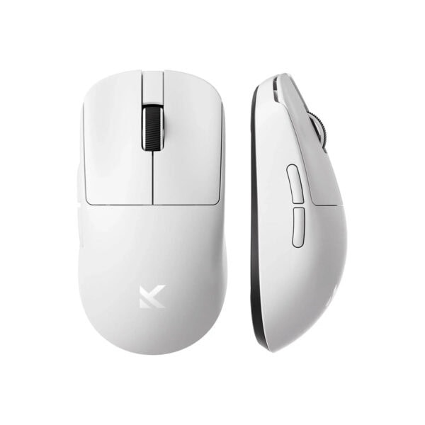 MCHOSE L7 Pro Beyaz 8K Hz kablosuz oyun faresi, yüksek hassasiyet ve hızlı tepki süresi ile profesyonel oyuncular için ideal.