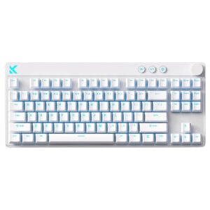 MCHOSE Mix 87 Beyaz 80 Mount Tai Manyetik Anahtar GT 8K Hz Hall Effect RGB Hotswap Oyun Klavye.