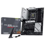 MSI MAG X870E GAMING MAX WIFI anakart, yüksek performanslı DDR5 ve AM5 soket desteği ile oyun ve profesyonel kullanım için ideal. 8200MHz OC hızında RAM ve HDMI, USB4 bağlantı seçenekleri sunar.