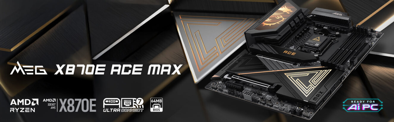 MSI MEG X870E ACE MAX anakart, yüksek performanslı DDR5, AM5 soket ve M.2 desteği ile oyun ve profesyonel kullanım için optimize edilmiştir. HDMI ve DP çıkışlarıyla çoklu ekran desteği sağlar.