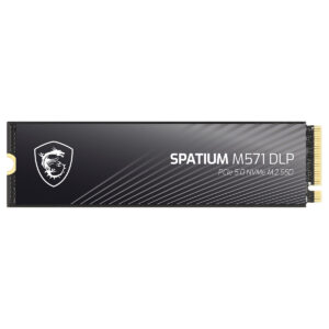 Yüksek performanslı MSI SPATIUM M571 DLP 2TB NVMe PCIe Gen5 x4 SSD, hızlı okuma ve yazma hızlarıyla oyun ve profesyonel kullanım için ideal.