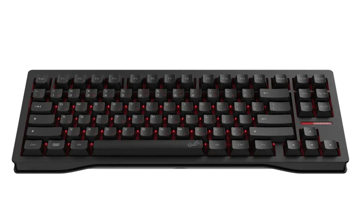 Wooting 80HE TenZ Hall Effect Manyetik Analog Oyun Klavyesi, yüksek hassasiyet ve dayanıklılık sağlayan manyetik switch teknolojisi ile tasarlanmış, profesyonel oyuncular için ideal.