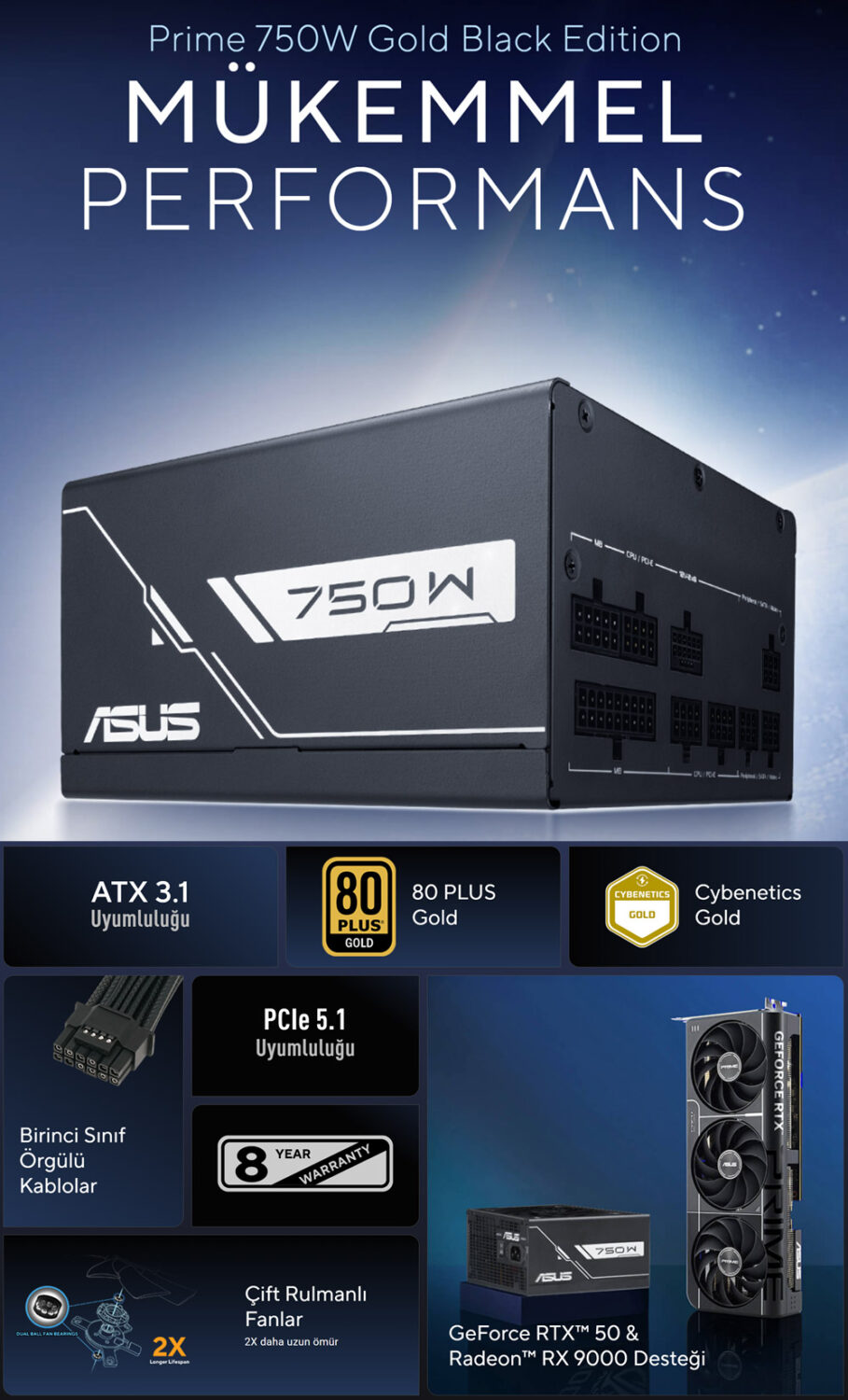 Prime 750W Gold Black Edition Prime 750W Gold Black Edition