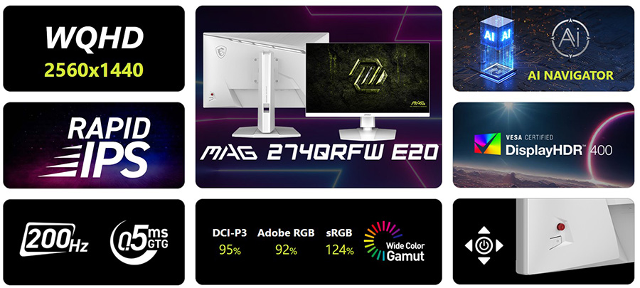 MSI MAG 274QRFW E20 Gaming Monitör H4