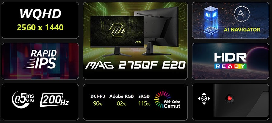 MSI MAG 275QF E20 Gaming Monitör H4