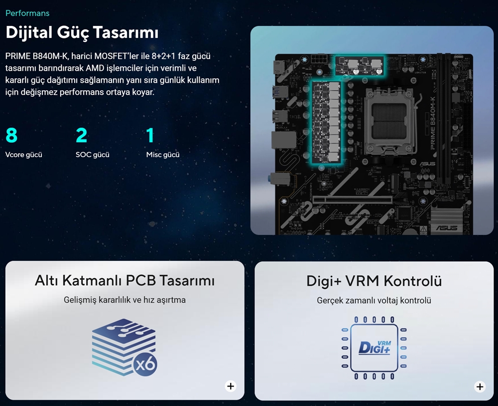 PRIME B840M-K ASUS PRIME B840M-K Anakart H5