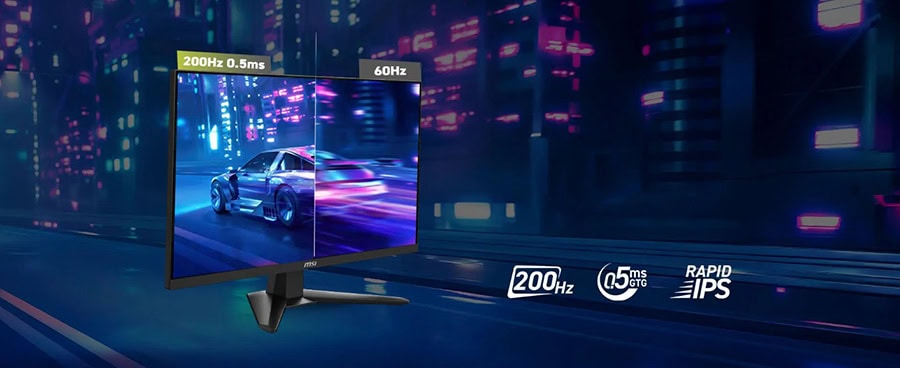 MSI MAG 275F E20 27 inç 200Hz, 0.5ms, Full HD, Adaptive Sync, Rapid IPS Gaming Monitör.