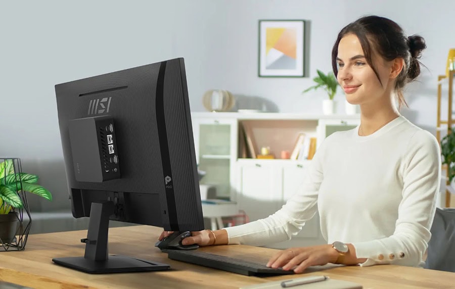 MSI PRO MP243 E14 23.8 inç Full HD 144Hz IPS monitör, Adaptive Sync teknolojisi ile yüksek performans ve net görüntü sağlar. Ofis ve oyun kullanımı için ideal.