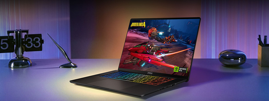 MSI STEALTH 16 AI+ B3WI-003TR Intel Core Ultra 9-386H GeForce RTX 5080 16GB 125W 32GB DDR5 1TB SSD 16 inç QHD+ 240Hz OLED W11 Home Gaming Laptop h6