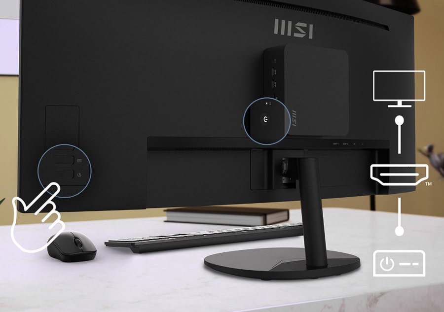 MSI PRO MP341CQ E12 34 inç kavisli monitör, 120Hz yenileme hızı ve 1ms tepki süresi ile yüksek performans sağlar. UWQHD çözünürlük ve Adaptive Sync teknolojisi ile oyun ve profesyonel kullanım için id.